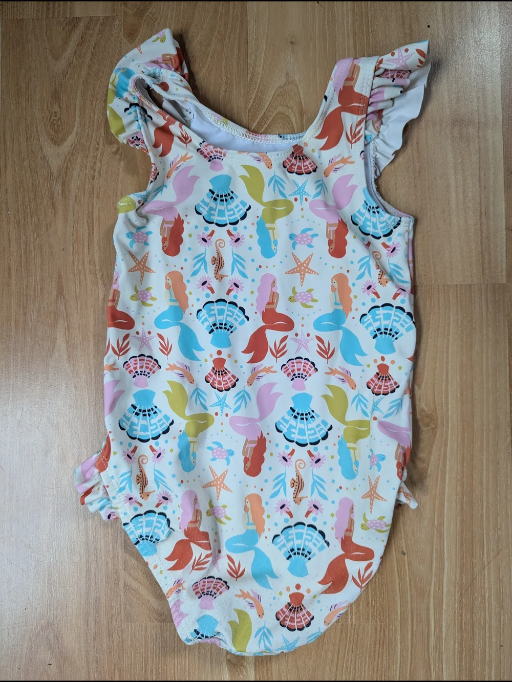 Bundle: Hanna Andersson 2T Swimsuit Set (Mermaid + Citrus)
